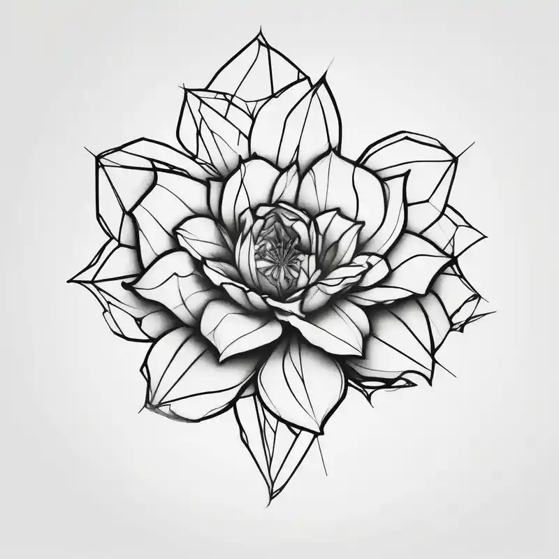 A minimalist flower tattoo that represents a shattered and betrayed gemini woman who fought hard throughout this year. floral – Realista, Colores vivos
